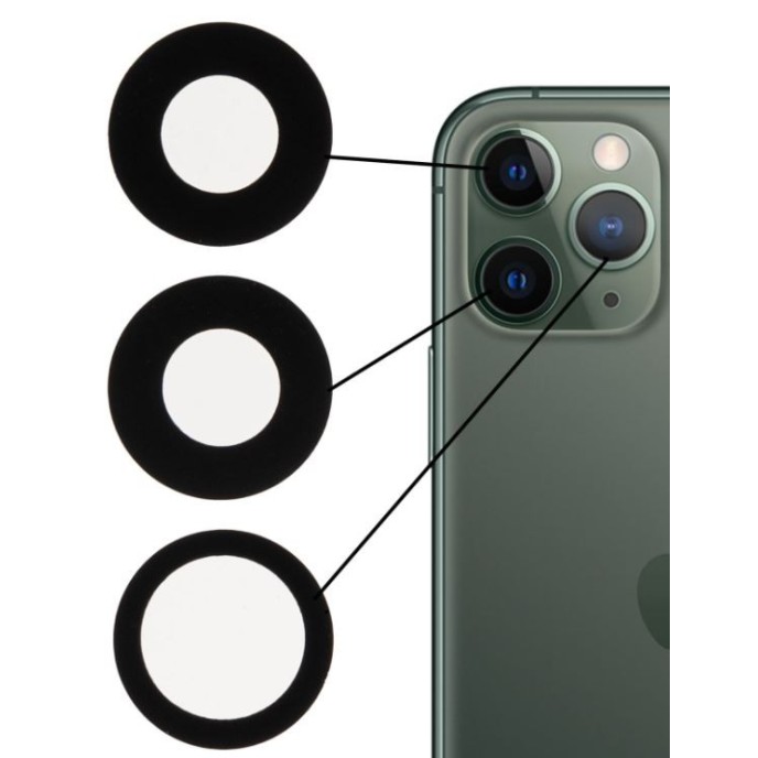 Lente de cámara iPhone 11 PRO iPhone 11 PRO MAX (solo cristal)