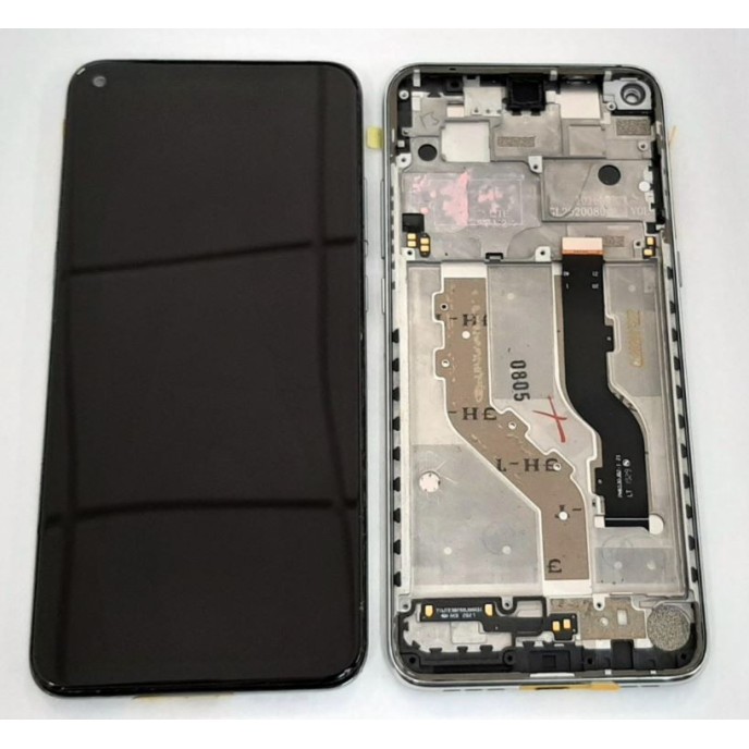 Pantalla TCL 10L T770H con MARCO PLATA PREMIUM  (LCD/display + digitalizador/táctil)