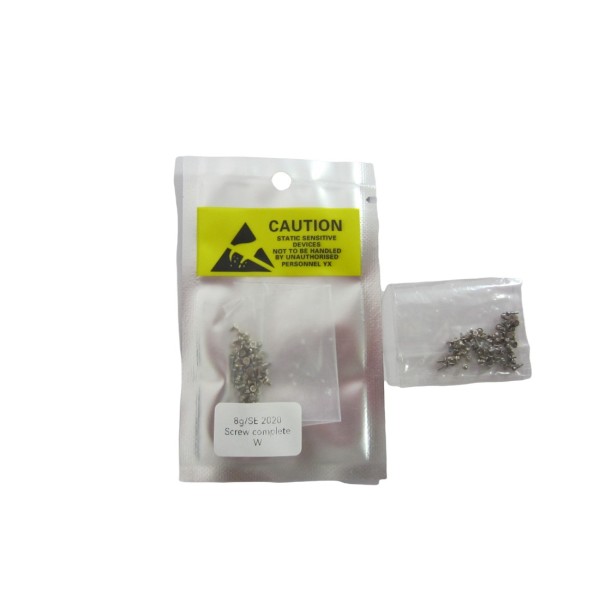 Set de Tornillos para iPhone 8 iPhone SE 2020 BLANCO - PLATA