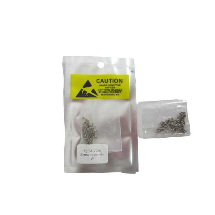 Set de Tornillos para iPhone 8 iPhone SE 2020 BLANCO - PLATA