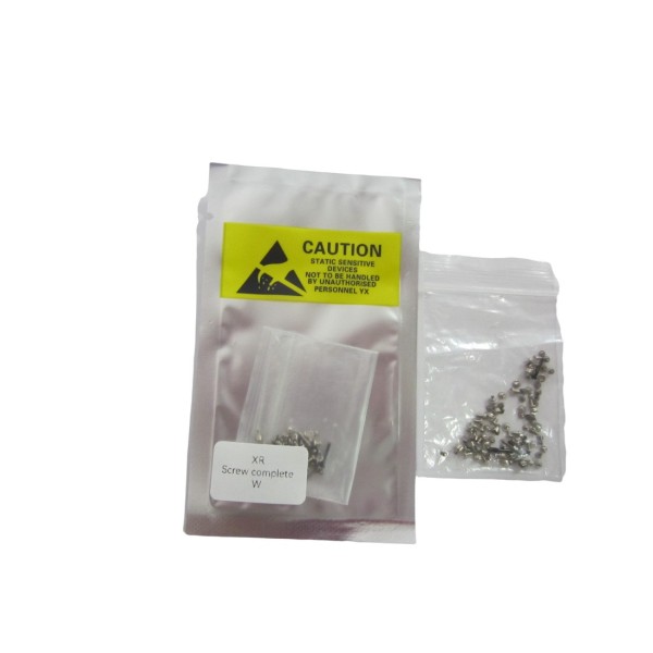 Set de Tornillos para iPhone XR  blanco / plata