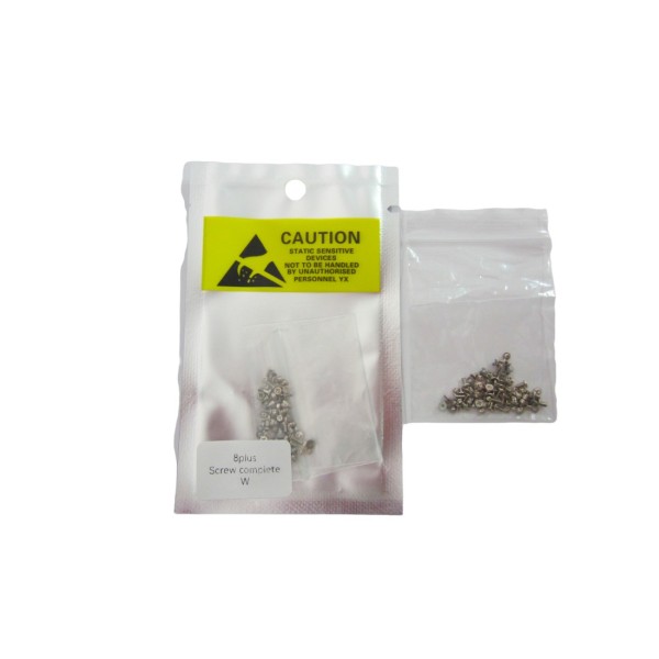 Set de Tornillos para iPhone 8 PLUS  blanco / plata