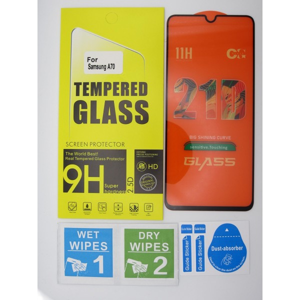 Cristal templado Samsung A70 protector pantalla 5D
