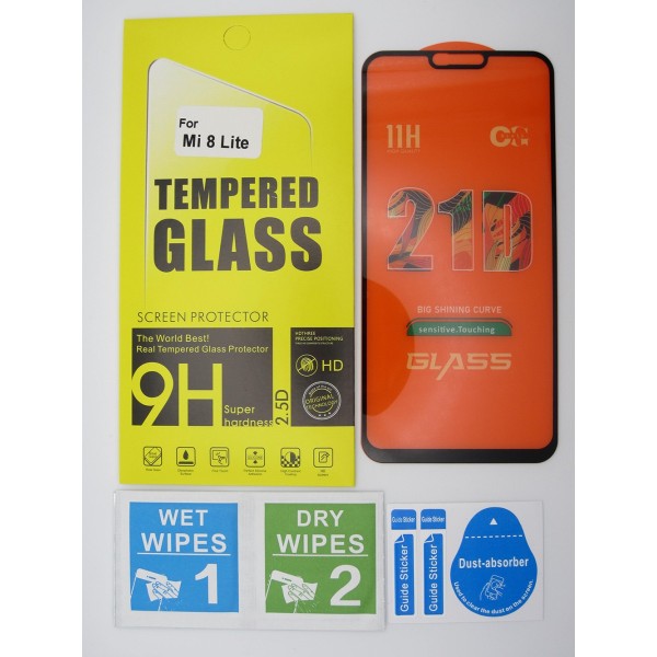 Cristal templado 5D Xiaomi Mi 8 Lite protector pantalla