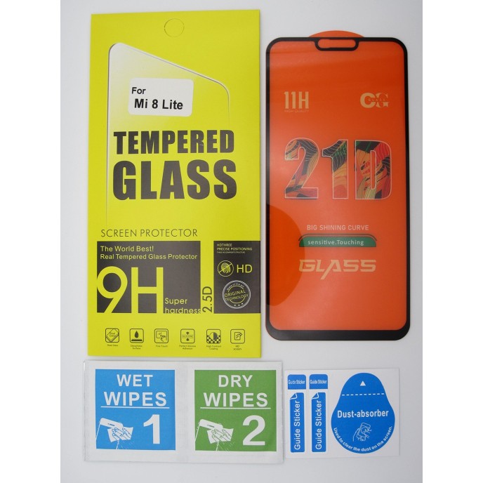 Cristal templado 5D Xiaomi Mi 8 Lite protector pantalla
