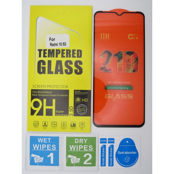 Cristal templado 5D Xiaomi Redmi 10 5G protector pantalla