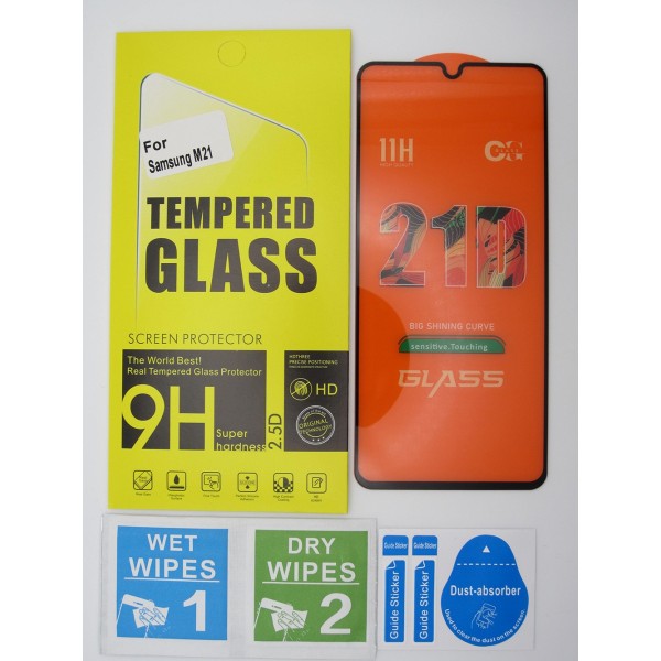 Cristal templado Samsung M21 protector pantalla 5D