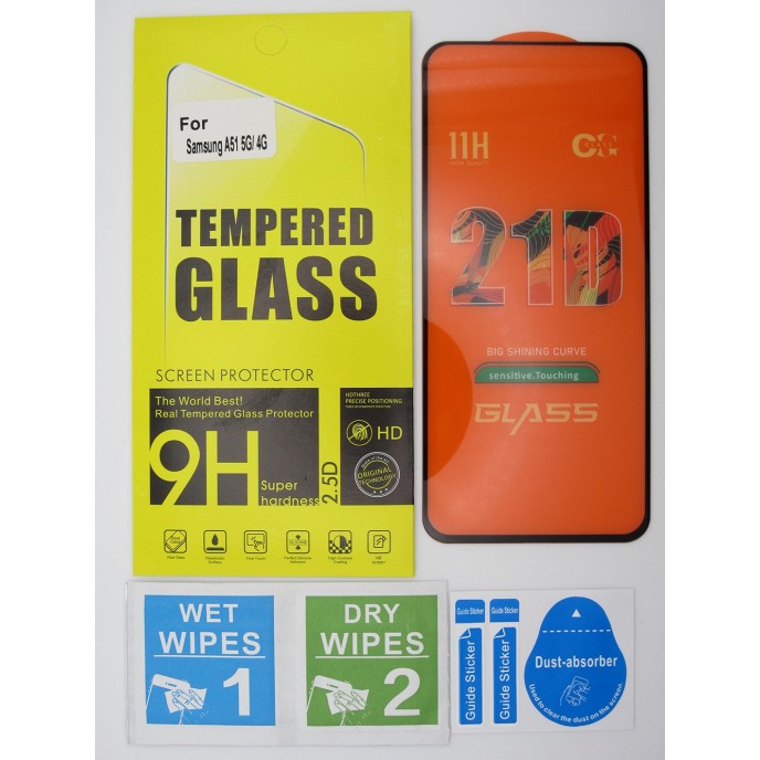 Cristal templado Samsung A51 4G 5G protector pantalla 5D