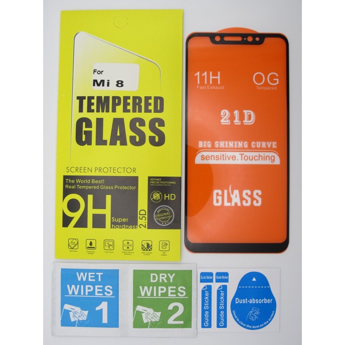 Cristal templado Xiaomi Mi 8 Mi8 protector pantalla 5D