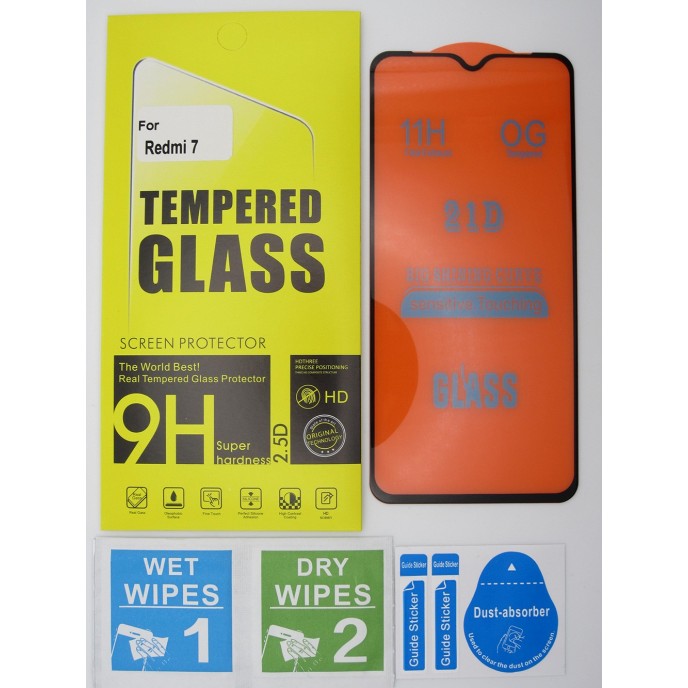 Cristal templado Xiaomi Redmi 7 protector pantalla 5D