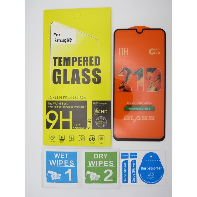 Cristal templado Samsung M01 protector pantalla 5D