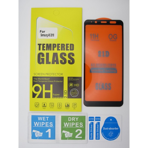 Cristal templado Samsung A5 2018 protector pantalla 5D