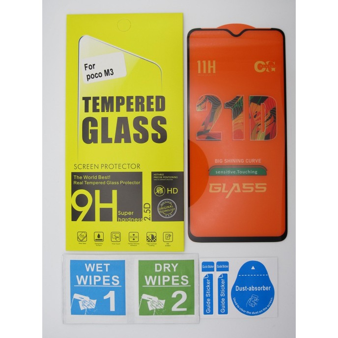 Cristal templado Xiaomi POCO M3 protector pantalla 5D
