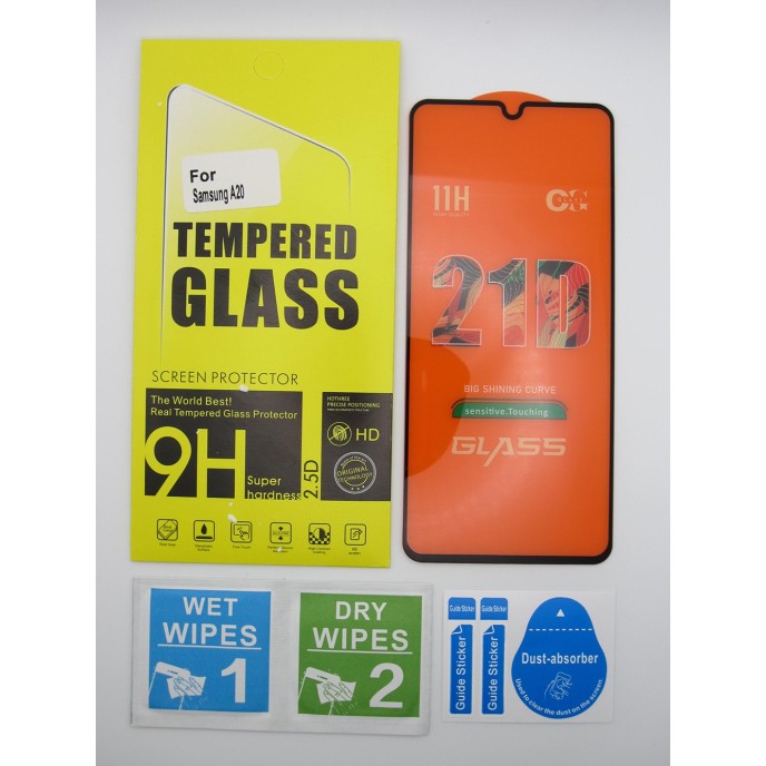 Cristal templado Samsung A20 protector pantalla 5D