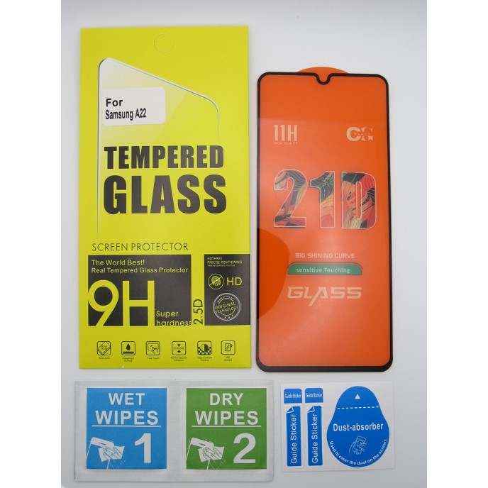Cristal templado Samsung A22 protector pantalla 5D