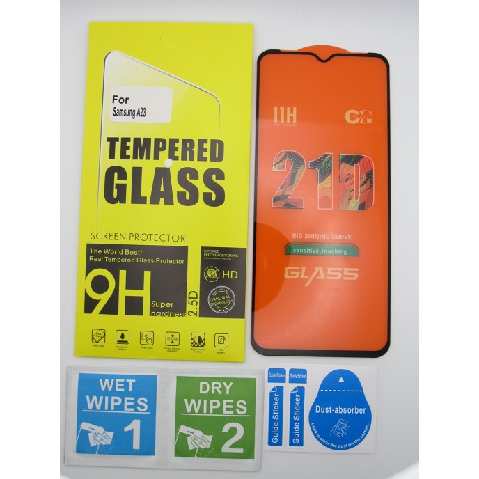 Cristal templado 3D 5D Samsung Galaxy A23 protector pantalla 21D