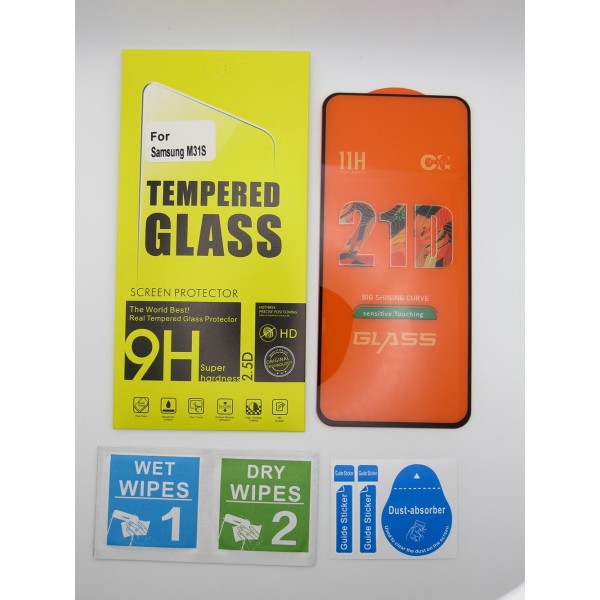 Cristal templado Samsung M31S protector pantalla 5D