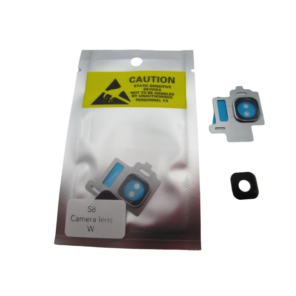 Lente de cámara Samsung S8 Plata