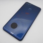 Tapa trasera Huawei Y9 2018 AZUL CON LENTE liquidacion