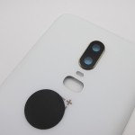 Tapa trasera OnePlus 6 BLANCA CON LENTE cubre batería back cover