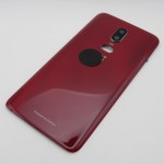 Tapa trasera OnePlus 6 ROJA CON LENTE liquidacion