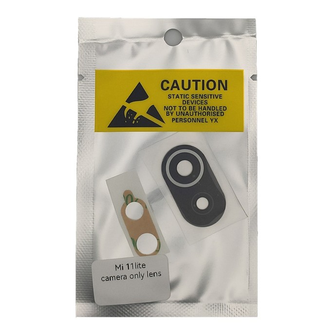 Lente de cámara Xiaomi Mi 11 Lite, M2101K9AG, Mi 11 Lite 5G, M2101K9G cubierta de cámara sin embellecedor (solo cristal)