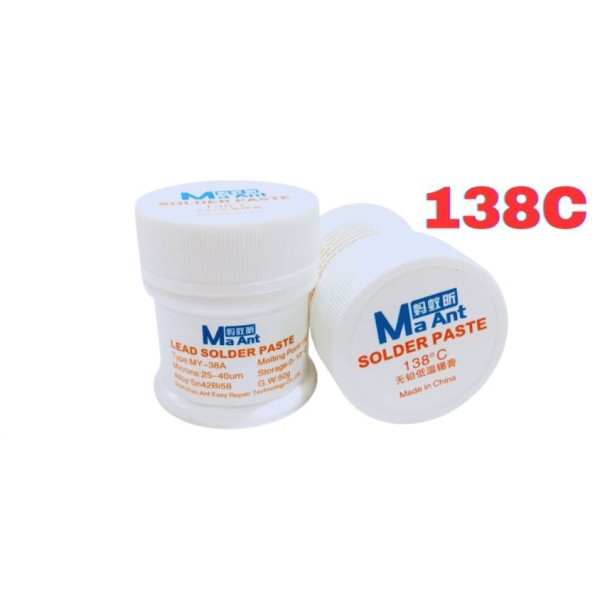 Estaño en pasta para soldar MaAnt 138 ºC 50g