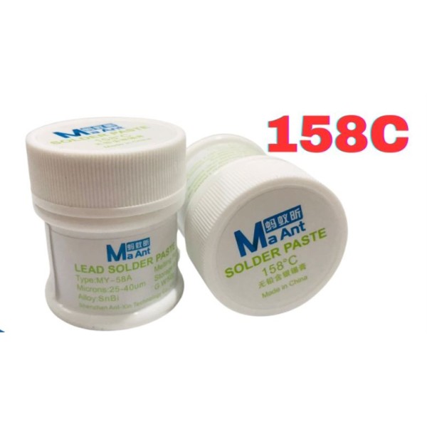 Estaño en pasta para soldar MaAnt 158 ºC 50g