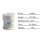 Estaño en pasta para soldar MaAnt 158 ºC 50g