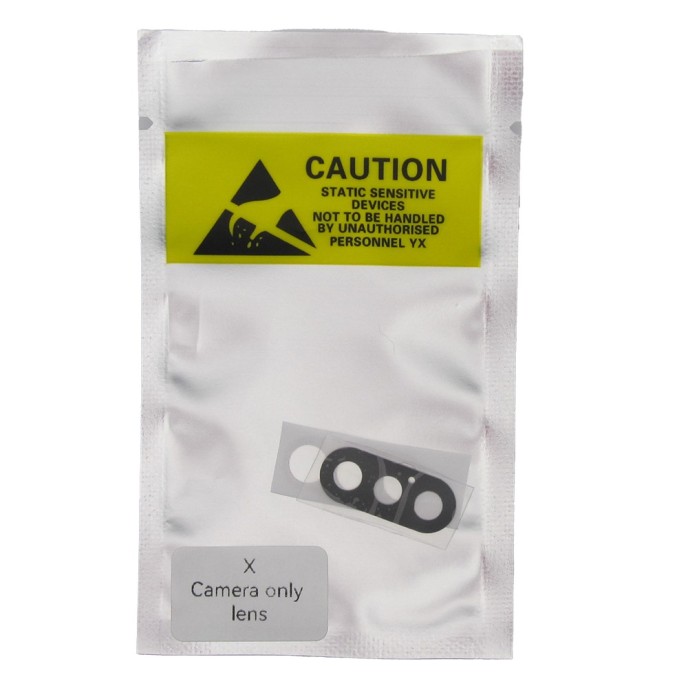 Lente de cámara iPhone X sin embellecedor (solo cristal)