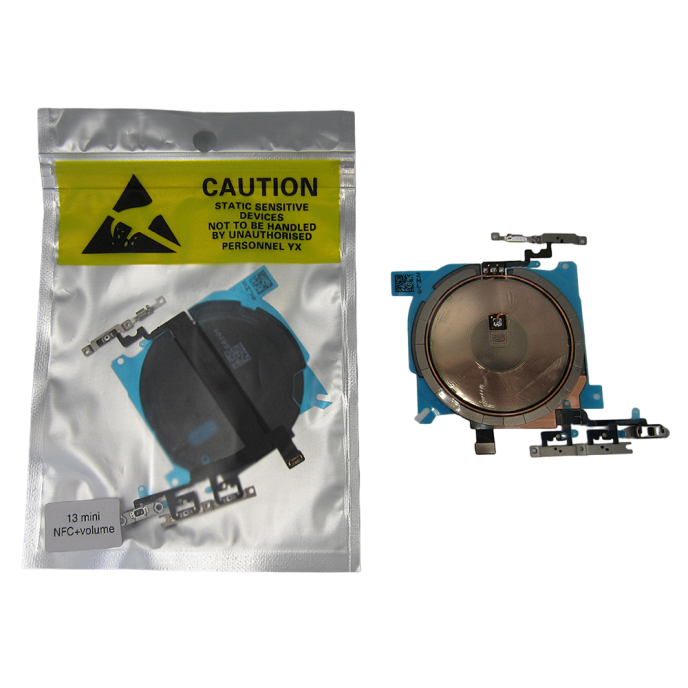 Flex Antena NFC y carga inalambrica iPhone 13 MINI con Flex Botones volumen power