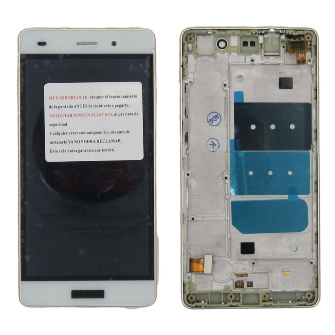 Pantalla Huawei P8 Lite BLANCA CON MARCO (LCD/display + digitalizador/táctil) liquidacion
