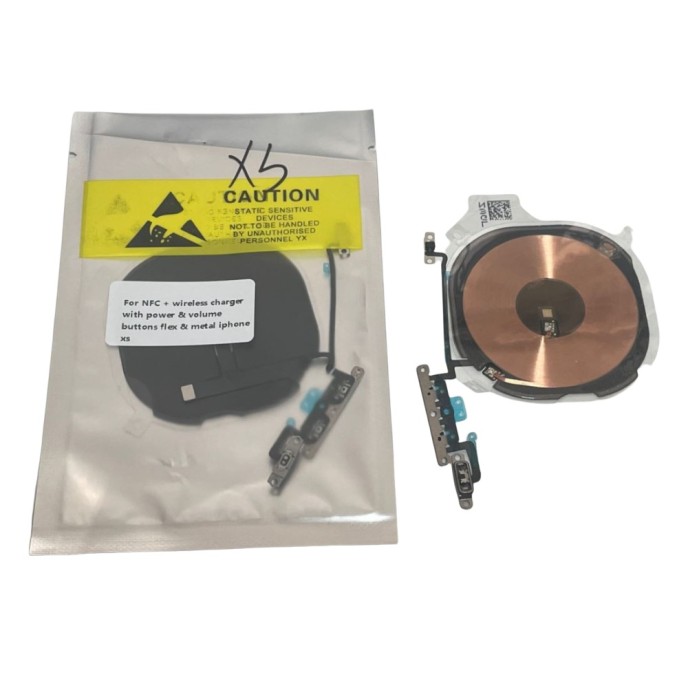 Flex Antena NFC y carga inalambrica iPhone XS con Flex de Botones volumen power