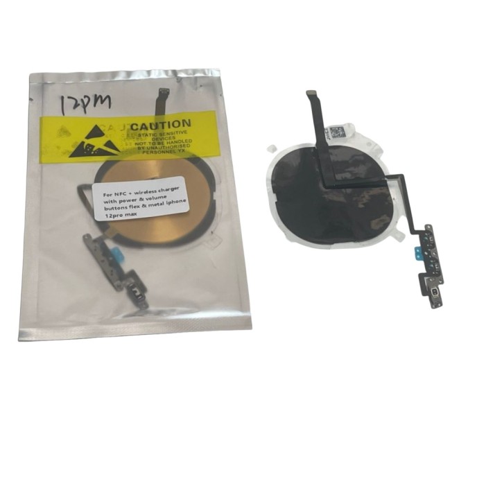 Flex Antena NFC y carga inalambrica iPhone 12 PRO MAX con Flex de Botones