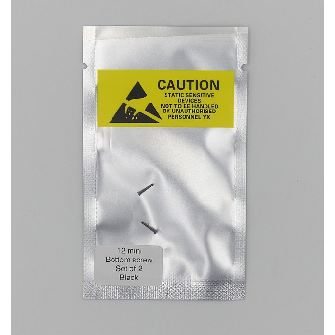 Set de 2 Tornillos apertura para iPhone 12 MINI NEGRO PREMIUM