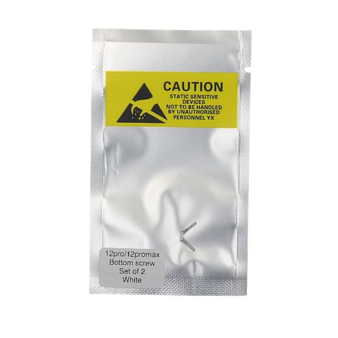 Set de 2 Tornillos apertura para iPhone 12 PRO / 12 PRO MAX BLANCO PREMIUM