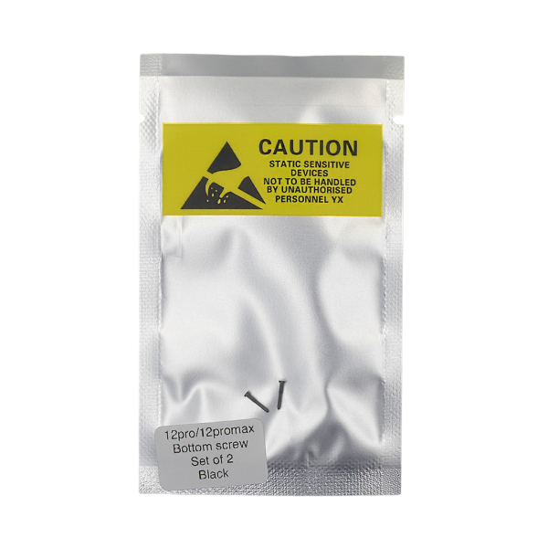 Set de 2 Tornillos apertura para iPhone 12 PRO / 12 PRO MAX NEGRO PREMIUM