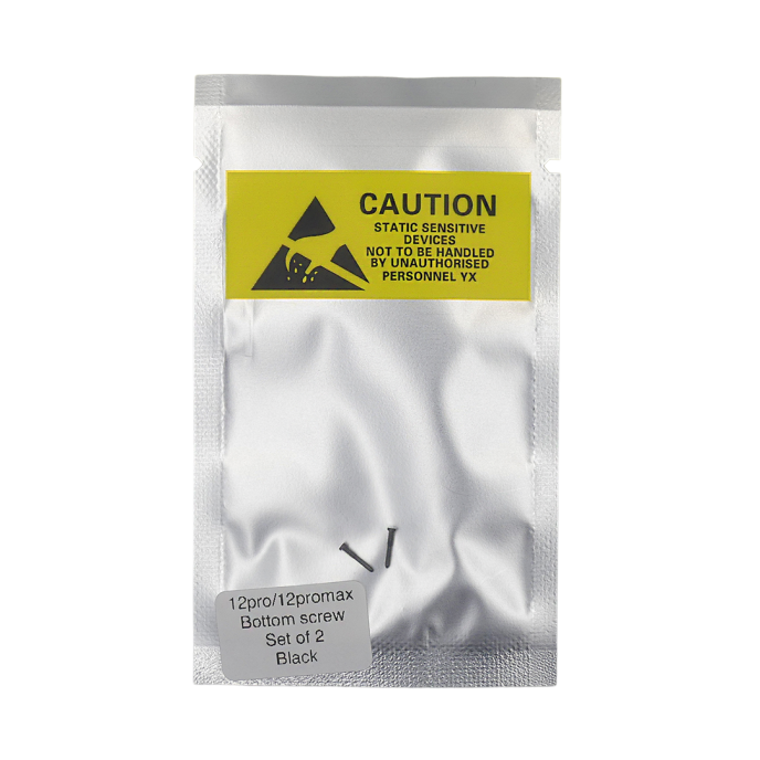 Set de 2 Tornillos apertura para iPhone 12 PRO / 12 PRO MAX NEGRO PREMIUM