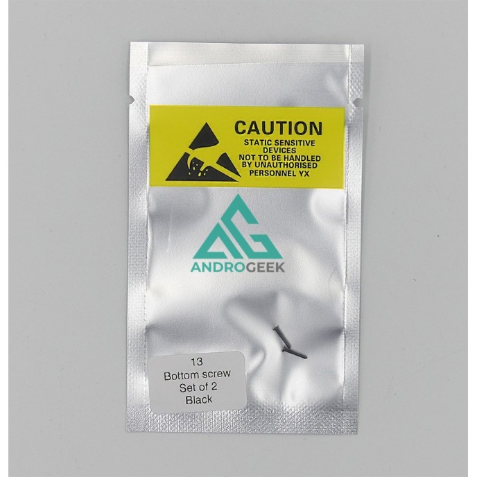 Set de 2 Tornillos apertura para iPhone 13 NEGRO PREMIUM