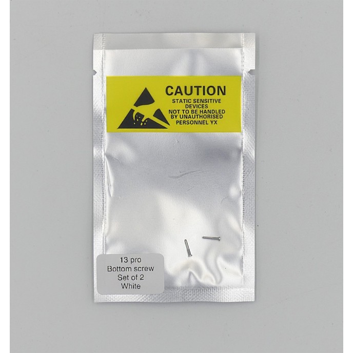 Set de 2 Tornillos apertura para iPhone 13 PRO BLANCO PREMIUM