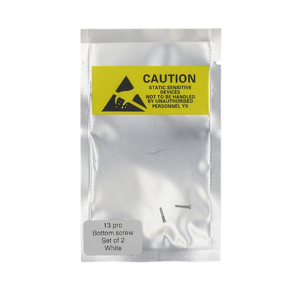 Set de 2 Tornillos apertura para iPhone 13 PRO BLANCO PREMIUM