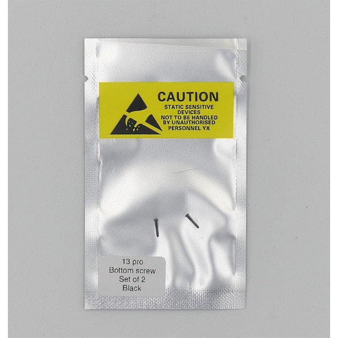 Set de 2 Tornillos apertura para iPhone 13 PRO NEGRO PREMIUM