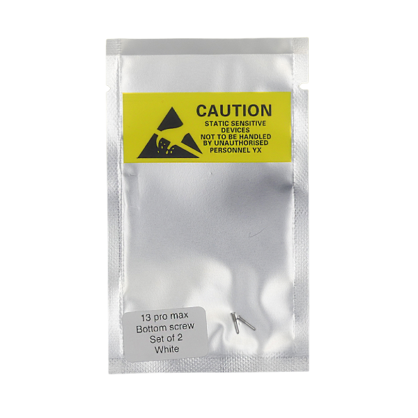 Set de 2 Tornillos apertura para iPhone 13 PRO MAX BLANCO PREMIUM