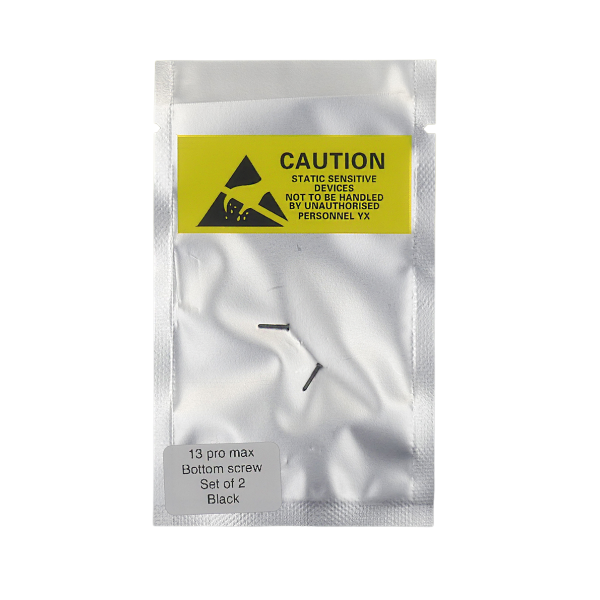 Set de 2 Tornillos apertura para iPhone 13 PRO MAX NEGRO PREMIUM