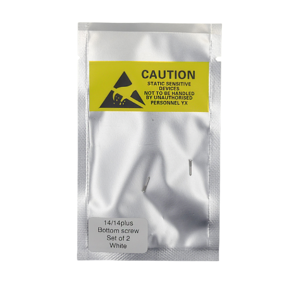 Set de 2 Tornillos apertura para iPhone 14 / 14 PLUS BLANCO PREMIUM