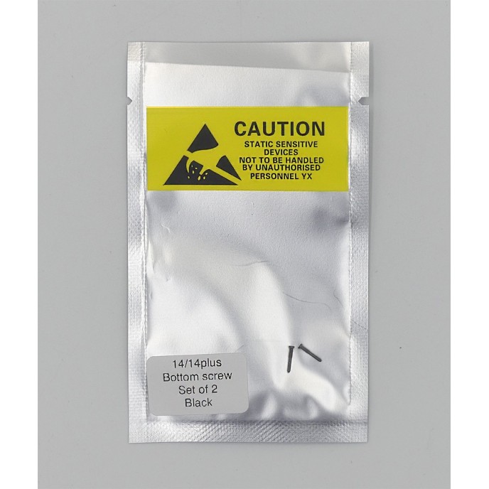 Set de 2 Tornillos apertura para iPhone 14 / 14 PLUS NEGRO PREMIUM