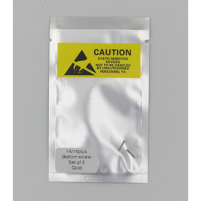 Set de 2 Tornillos apertura para iPhone 14 / 14 PLUS DORADO PREMIUM