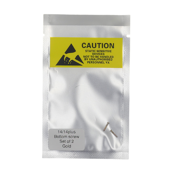 Set de 2 Tornillos apertura para iPhone 14 / 14 PLUS DORADO PREMIUM