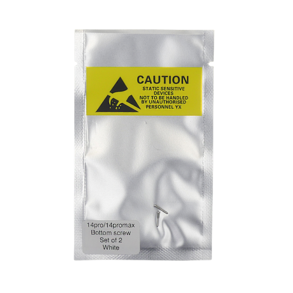 Set de 2 Tornillos apertura para iPhone 14 PRO / 14 PRO MAX BLANCO PREMIUM