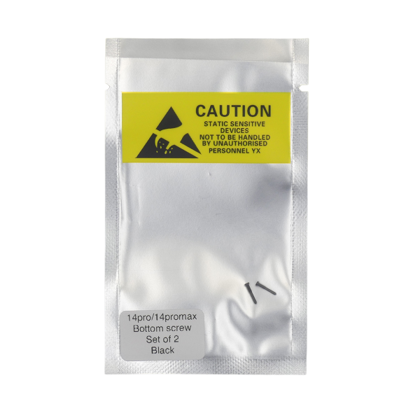 Set de 2 Tornillos apertura para iPhone 14 PRO / 14 PRO MAX NEGRO PREMIUM